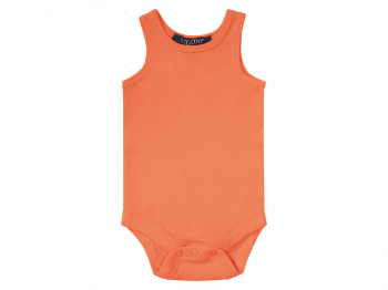 Боді (звич.) бавовняний на кнопках для хлопчика Lupilu 370937 062-68 см (2-6 months) помаранчевий  90364