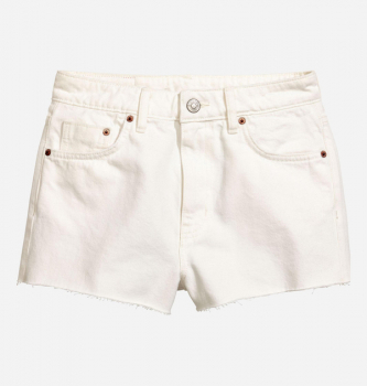 Шорти XS Мини-шорты  джинсові для жінки H&amp;M 0468695-6 білий 82377
