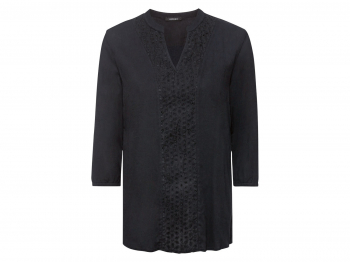 Блузка з перфорованою вишивкою для жінки Esmara 371394 42 / L (EU) чорний  82024