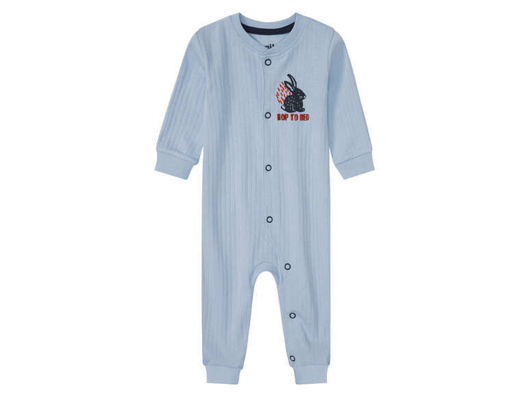 Чоловічок на кнопках для хлопчика Lupilu 389314 056 см (1-2 months) блакитний  89572