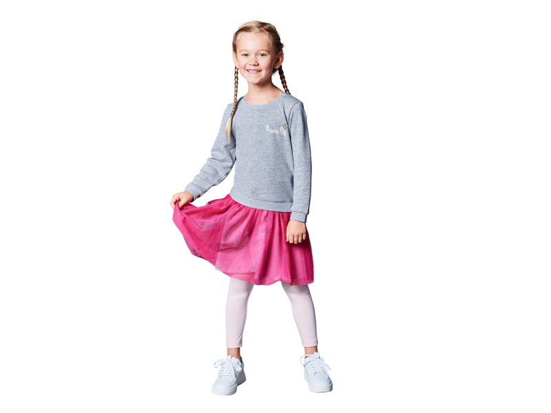 Плаття з фатиновою спідницею для дівчинки Disney 434448 098-104 см (2-4 years) сірий  87267
