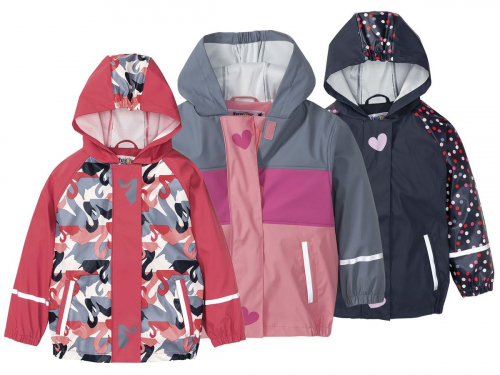 Куртка-дощовик для дівчинки Lupilu 307991 122-128 см (6-8 years) рожевий  64187
