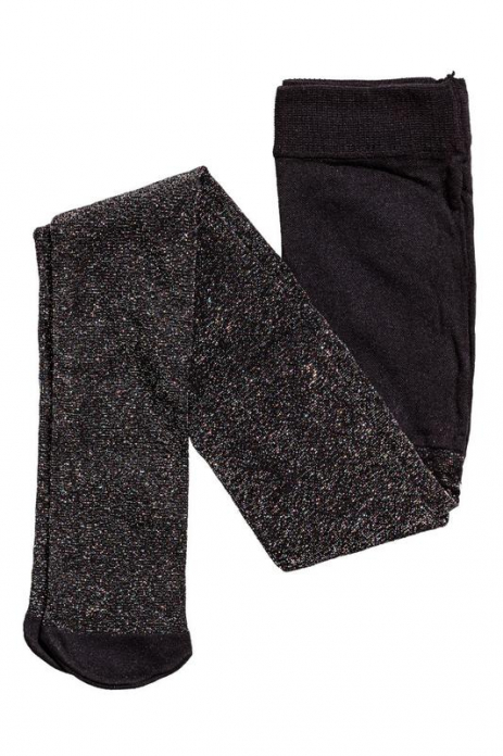 Колготки 110-116 см (4-6 years) з люрексовою ниткою для дівчинки H&M BDO59339 чорний 85381 Колготки 110-116 см (4-6 years) з люрексовою ниткою для дівчинки H&M BDO59339 чорний 85381