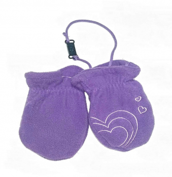 Рукавиці    на флісовій підкладці для дівчинки Cool Club CAG300932 розмір перчаток 0 (0-12 months, 50-80 см) фіолетовий 66798