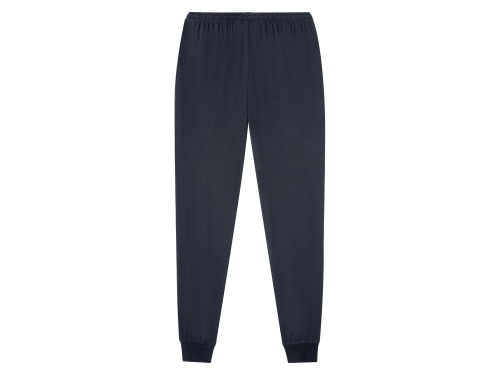 Піжамні штани трикотажні однотонні для чоловіка Livergy 317815 42 / XL темно-синій 72204
