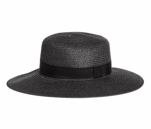 Шляпа M/56   з паперової соломки для жінки H&amp;M 0521467002 чорний 67267