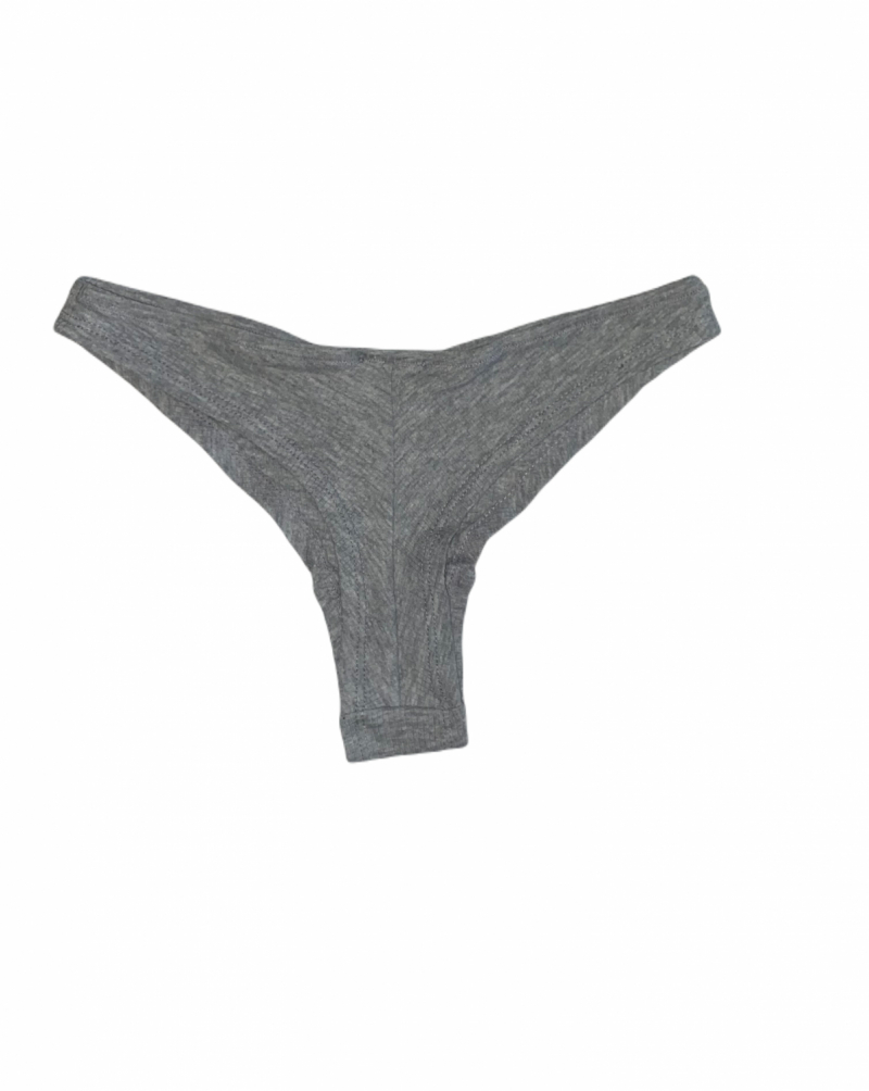 Трусики-бразиліана в рубчик для жінки H&amp;M 1025994-5 34 / XS сірий  87041