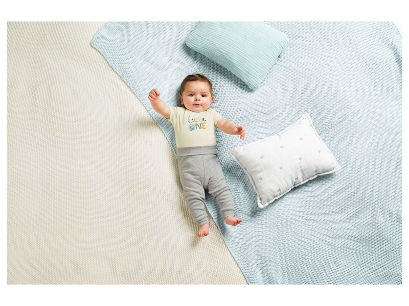 Костюм (звич.) (два боді та штани) для хлопчика Lupilu 370263 086-92 см (12-24 months) Різнобарвний  90359