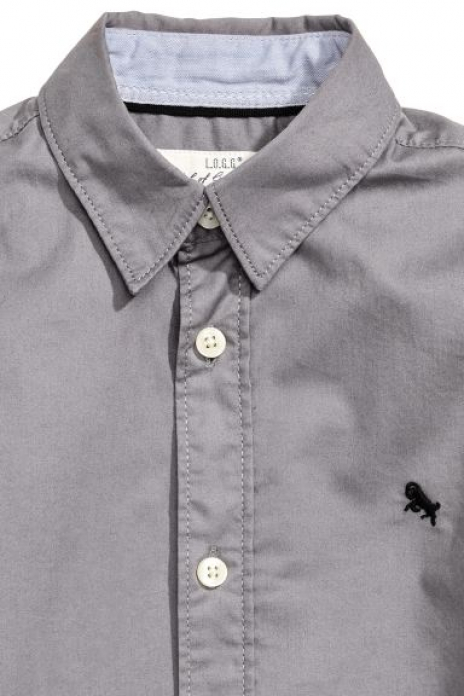 Рубашка  для хлопчика H&amp;M 0325873021 158 см (12-13 years) сірий 65988