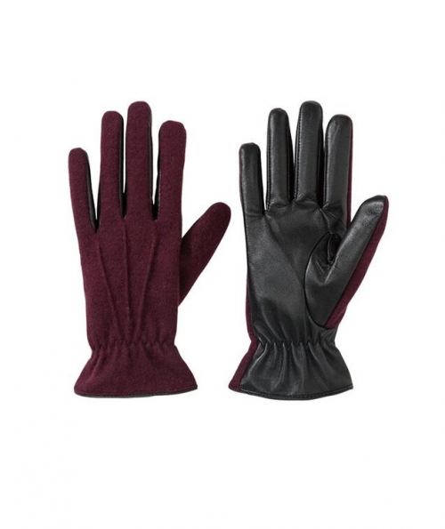 Перчатки  для жінки Esmara 319854 розмір перчаток 7 (12-14 years, 152-170 см) бордовий 72343