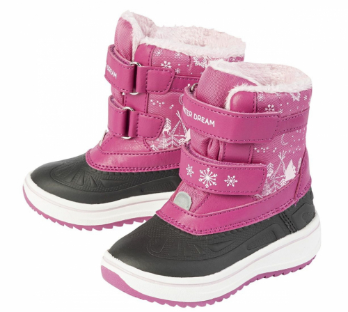 Чоботи  для дівчинки Lupilu 315623 розмір взуття 21 малиновий (темно-рожевий) 66044