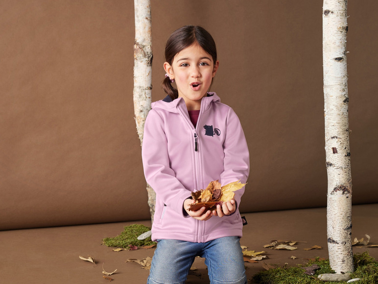 Куртка Softshell 086-92 см (12-24 months)   водовідштовхувальна та вітрозахисна для дівчинки Lupilu 445131 бузковий 89981