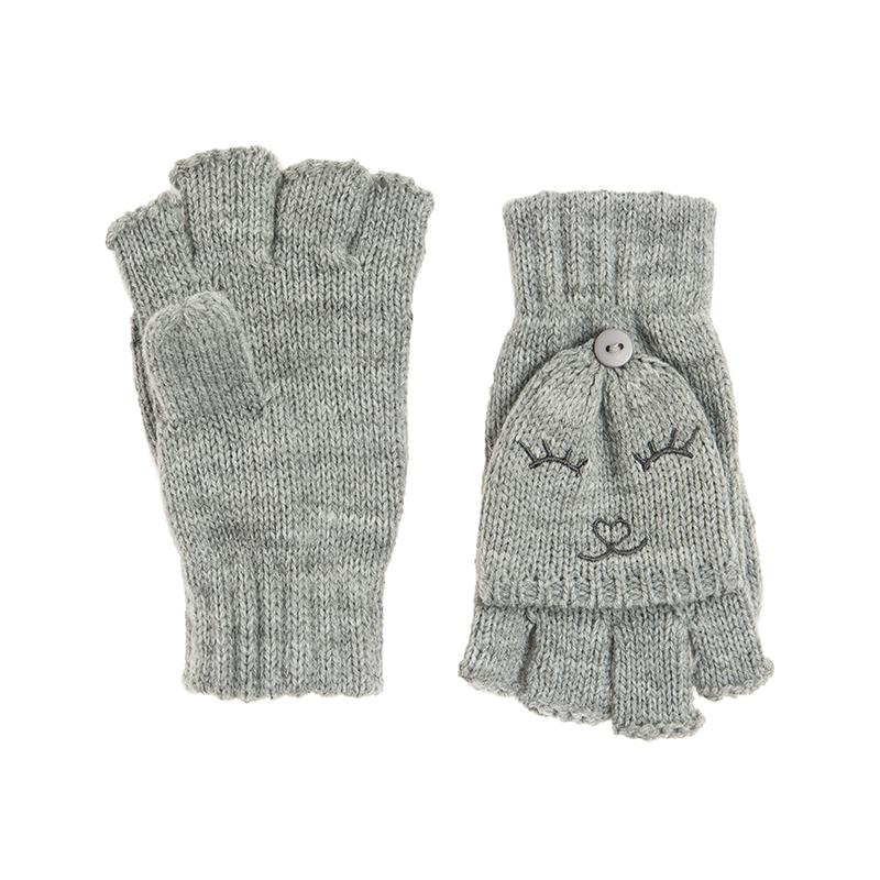 Перчатки  для дівчинки Cool Club CAG1936092 розмір перчаток 4.5 (6-8 years, 122-128 см) сірий 66810