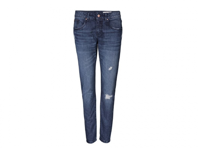 Джинси 36,S  Regular Fit з потертостями для жінки Esmara 296718 синій 83770