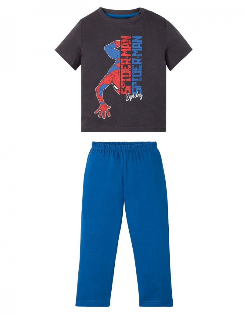 Піжама (футболка і штани) для хлопчика Marvel 342002 086-92 см (12-24 months) сірий 66747