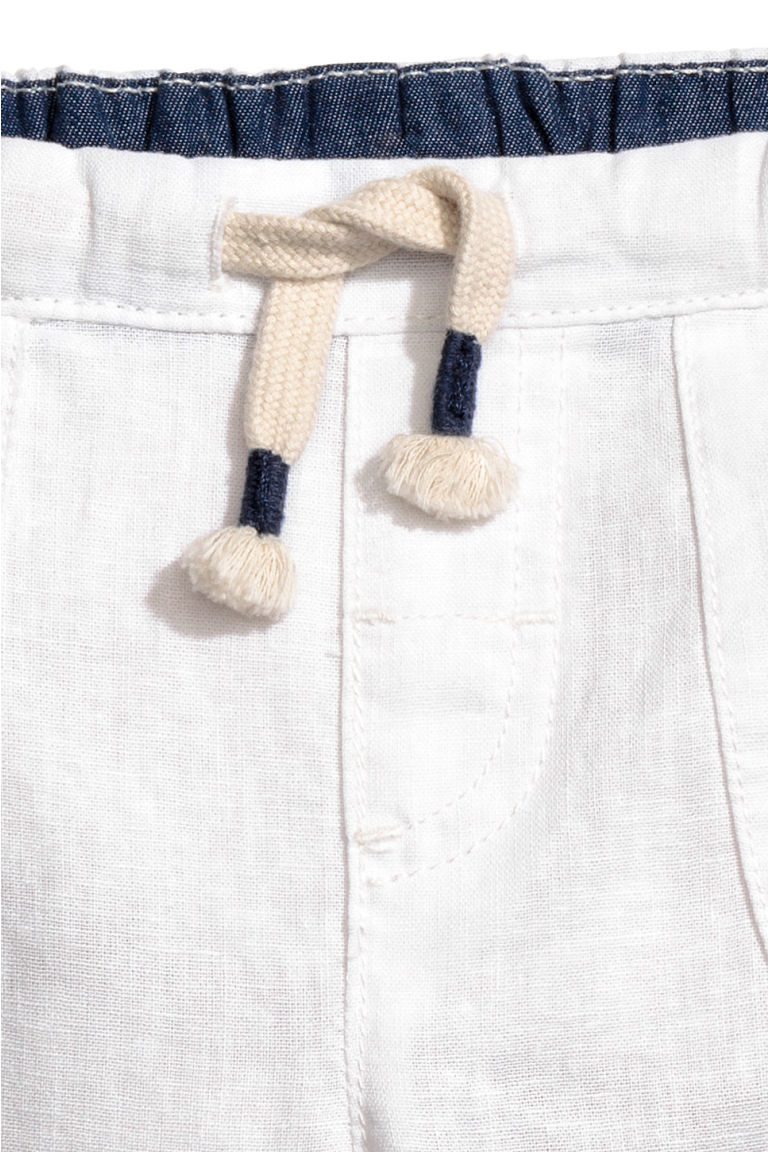 Штани  для хлопчика H&amp;M 0473945003 074 см (6-9 months) білий 60173