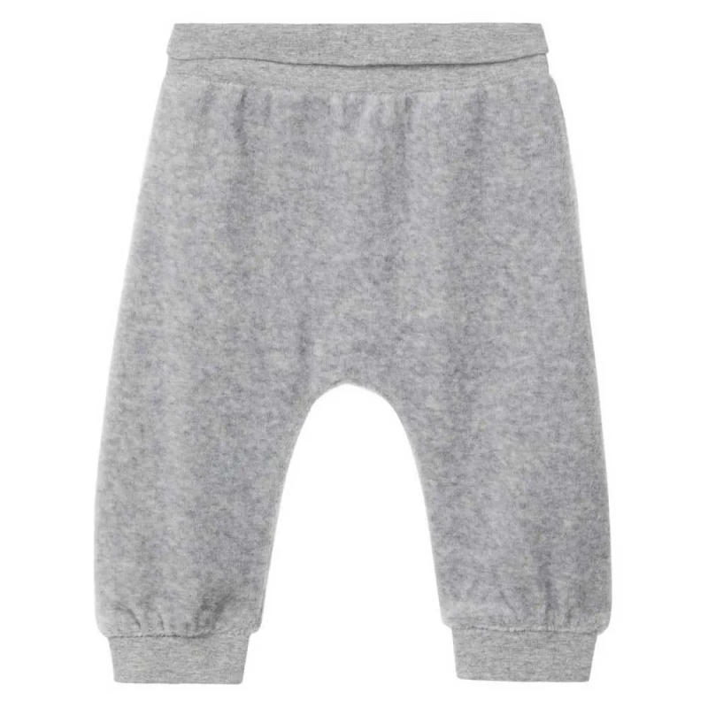Спортивні штани велюрові для хлопчика Name It 88216512 062 см (2-3 months) сірий  89603