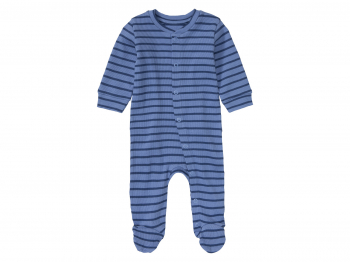 Чоловічок в рубчик для хлопчика Lupilu 428454 068 см (3-6 months) синій  90235
