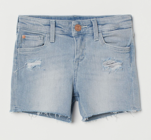 Шорти джинсові для дівчинки H&amp;M 0576958006 110 см (4-5 years) блакитний 63484