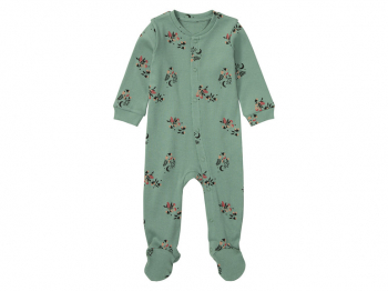 Чоловічок 062 см (2-3 months)   в рубчик для дівчинки Lupilu 428452 зелений 89381