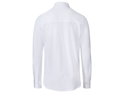 Рубашка поло з бавовняного піке для чоловіка Livergy 318800 40 / L білий  77550