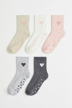 Шкарпетки 31-33   набір 5 пар. для дівчинки H&amp;M 1012098003 Різнобарвний 80984