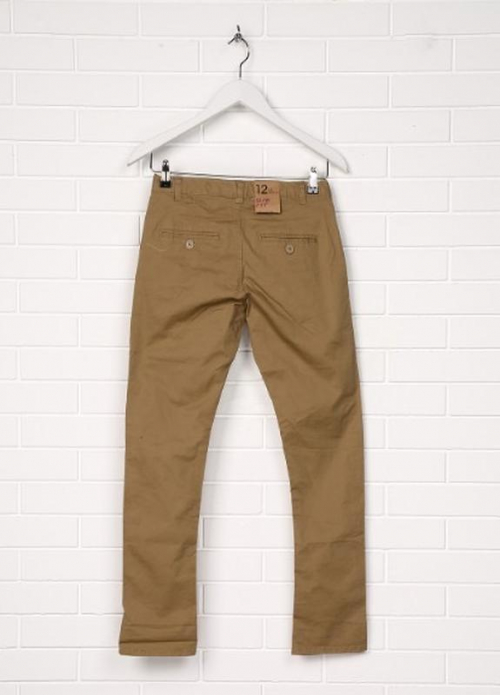 Штани  для хлопчика Kiabi VU160 146-152 см (10-12 years) коричневий 67781