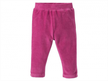 Штани велюрові для дівчинки Lupilu 305338 062-68 см (2-6 months) малиновий (темно-рожевий) 68521