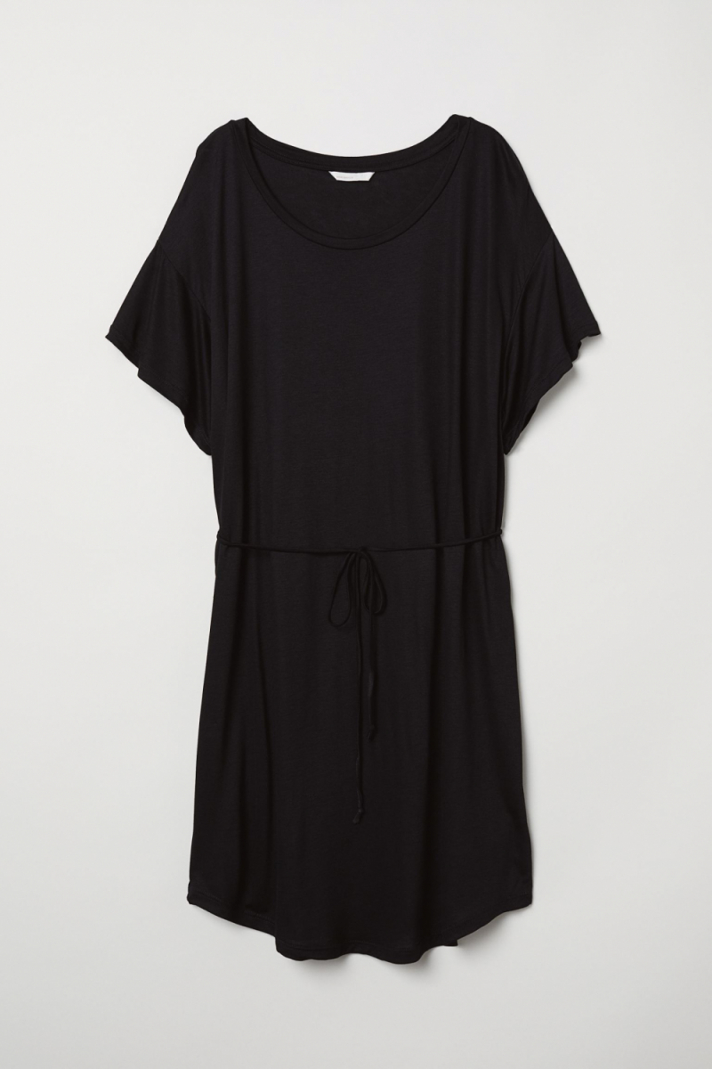 Плаття з віскозою для жінки H&amp;M 0667534-004 36 / S чорний  82447