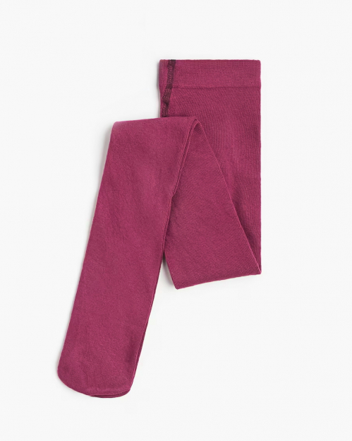 Колготки 092 см (18-24 months)   бавовняні для дівчинки H&amp;M 0738859-044 бордовий 91363