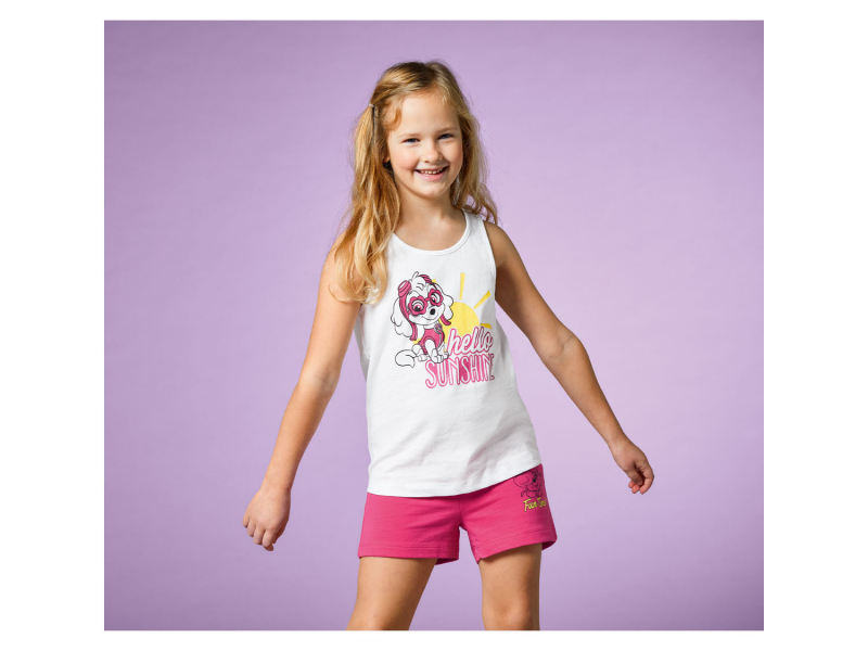 Майка (звич.) бавовняна з принтом для дівчинки Disney 373342 122-128 см (6-8 years) білий  84919