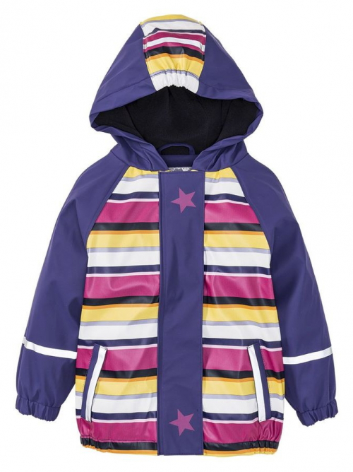 Куртка-дощовик    на флісовій підкладці для дівчинки Lupilu 301781 086-92 см (12-24 months) фіолетовий 66286