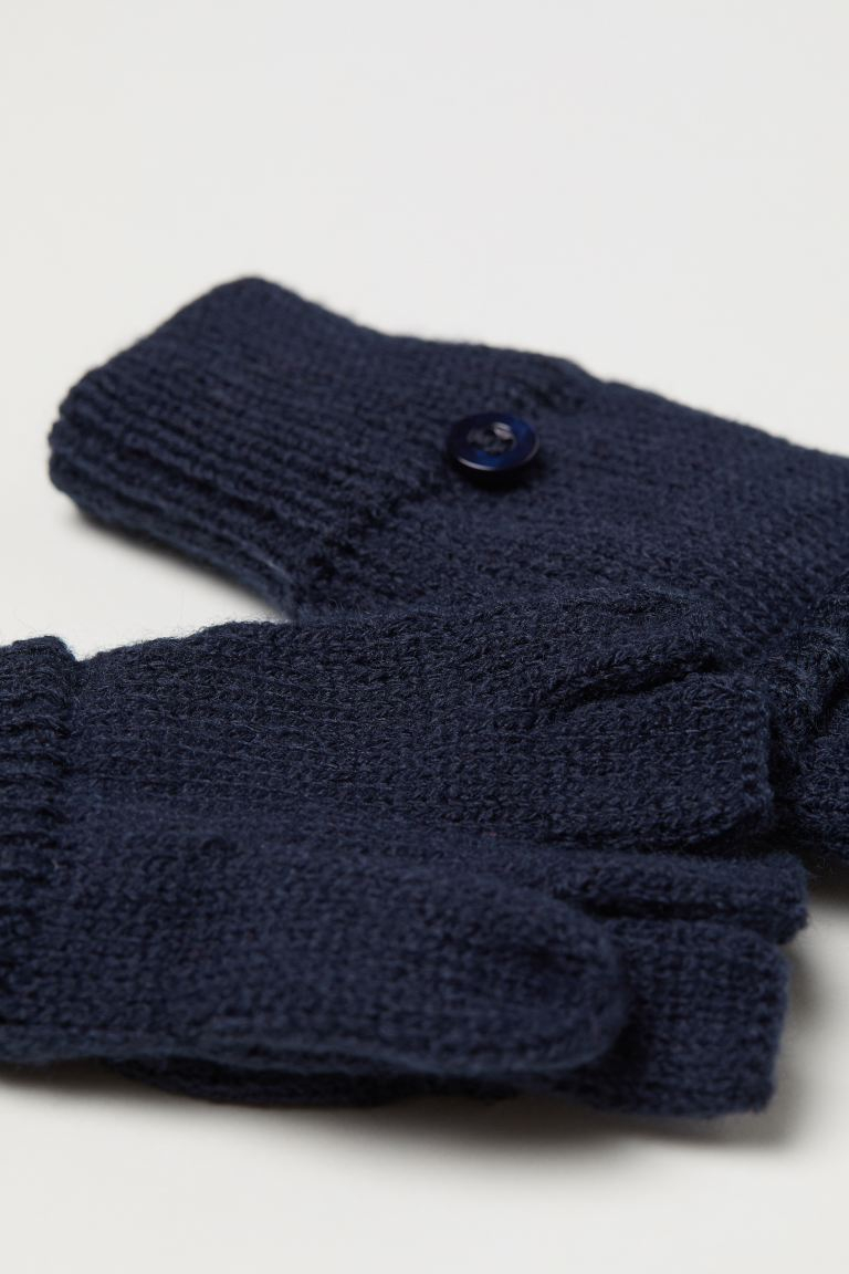 Перчатки  для дівчинки H&amp;M 0635312001 розмір перчаток 3 (2-4 years, 98-104 см) темно-синій 60011