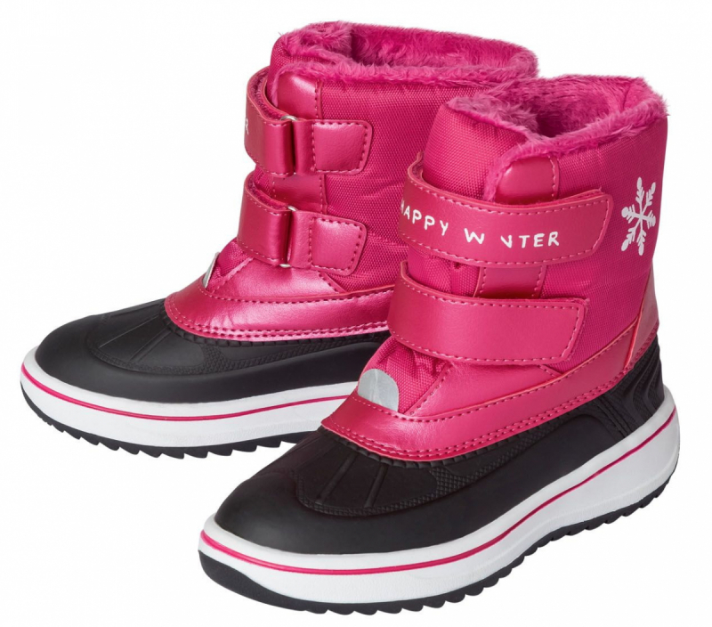 Чоботи сноубутси для дівчинки Lupilu 335819 розмір взуття 26 малиновий (темно-рожевий) 66026