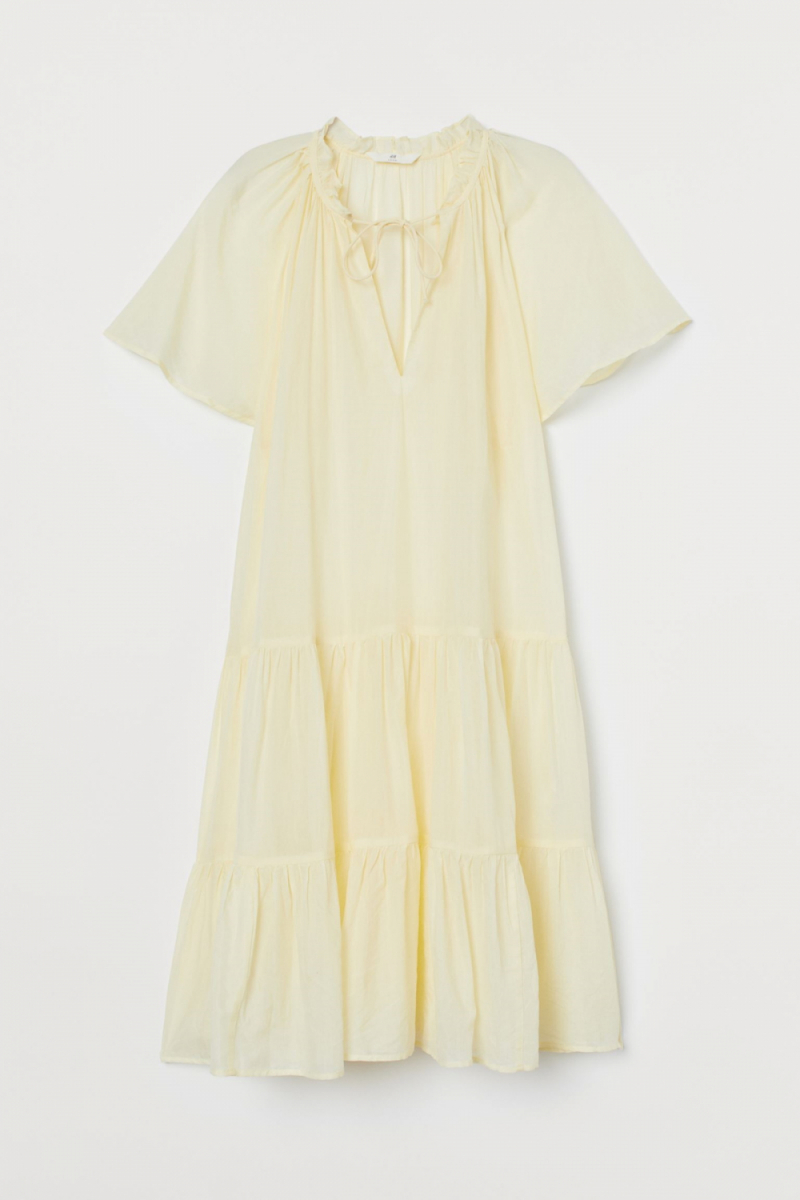 Плаття з віскозою для жінки H&amp;M 0867579-002 34 / XS жовтий  80598