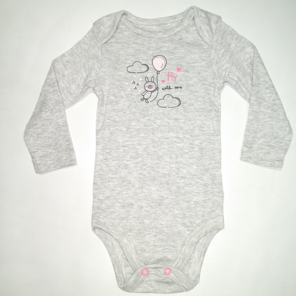 Бодік  для дівчинки Cool Club BDO57611 062 см (2-3 months) сірий 57611