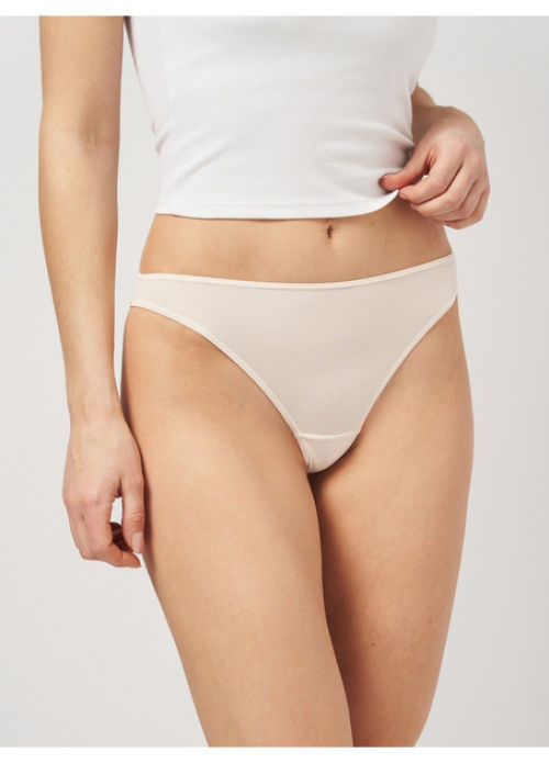 Трусики-бразиліана з мікрофібри для жінки H&amp;M 0868309-5 44 / XXL молочний  87049
