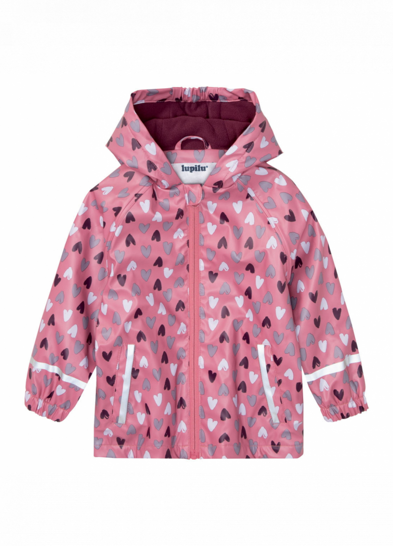 Куртка-дощовик на флісовій підкладці для дівчинки Lupilu 378004 122-128 см (6-8 years) рожевий  75066
