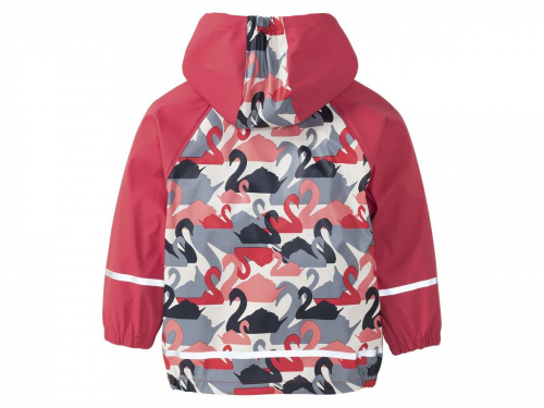 Куртка-дощовик водовідштовхувальна та вітрозахисна для дівчинки Lupilu 307991 122-128 см (6-8 years) рожевий 64187