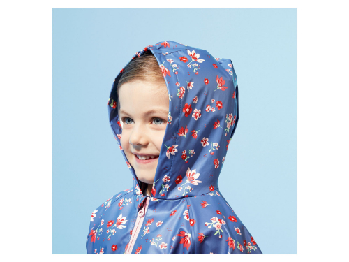 Куртка-дощовик водовідштовхувальна та вітрозахисна для дівчинки Lupilu 370671 122-128 см (6-8 years) блакитний  76445