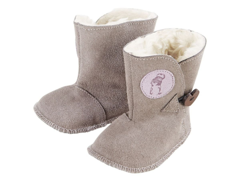 Пінетки-чобітки  для дівчинки Lupilu 290861 розмір взуття 16-17 (3-9 months) сірий 65917