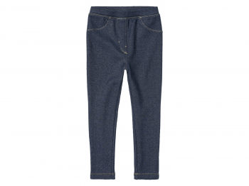 Джегінси 098-104 см (2-4 years)  Skinny на флісі для дівчинки Lupilu 426682 темно-синій 88310