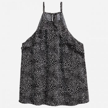Топ 34,XS   без рукавів для жінки H&amp;M 0480106-5 чорно-білий 82817