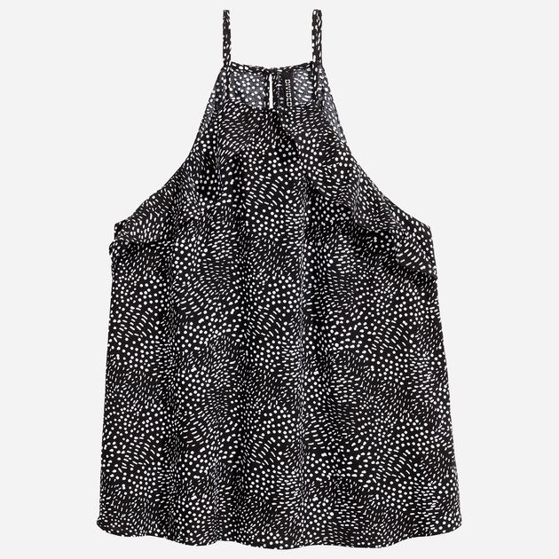 Топ без рукавів для жінки H&amp;M 0480106-5 34 / XS (EU) чорно-білий  82817