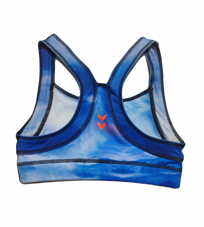 Спортивний топ борцівка для жінки Hummel 09375 34 / XS синій  78013
