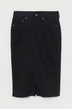 Спідниця джинсова для жінки H&amp;M 0779250-006 40 / L (EU) чорний  80659