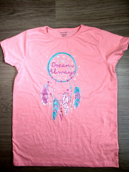 футболка  для дівчинки Primark BDO43660 158 см (12-13 years) рожевий 43660