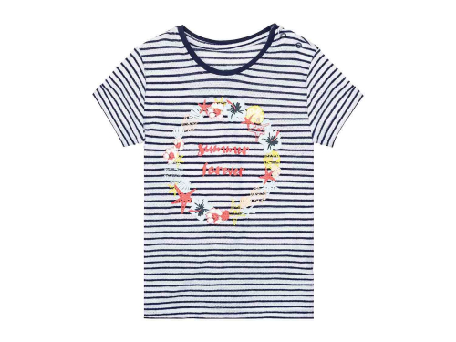 Піжама (футболка і шорти) для дівчинки Lupilu 372796 110-116 см (4-6 years) темно-синій  81536