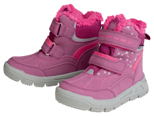 Черевики термо Gore-Tex високі на липучці для дівчинки Lupilu 363446 розмір взуття 28 малиновий (темно-рожевий) 72356