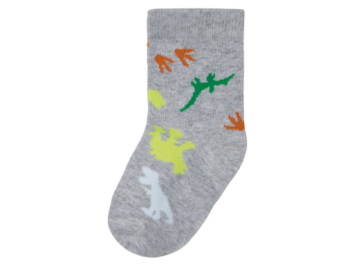 Шкарпетки бавовняні для хлопчика Lupilu 382097 розмір взуття 19-22 (1-2 years) сірий  78140